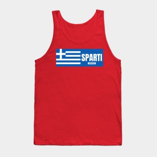 Sparti City with Greek Flag Tank Top